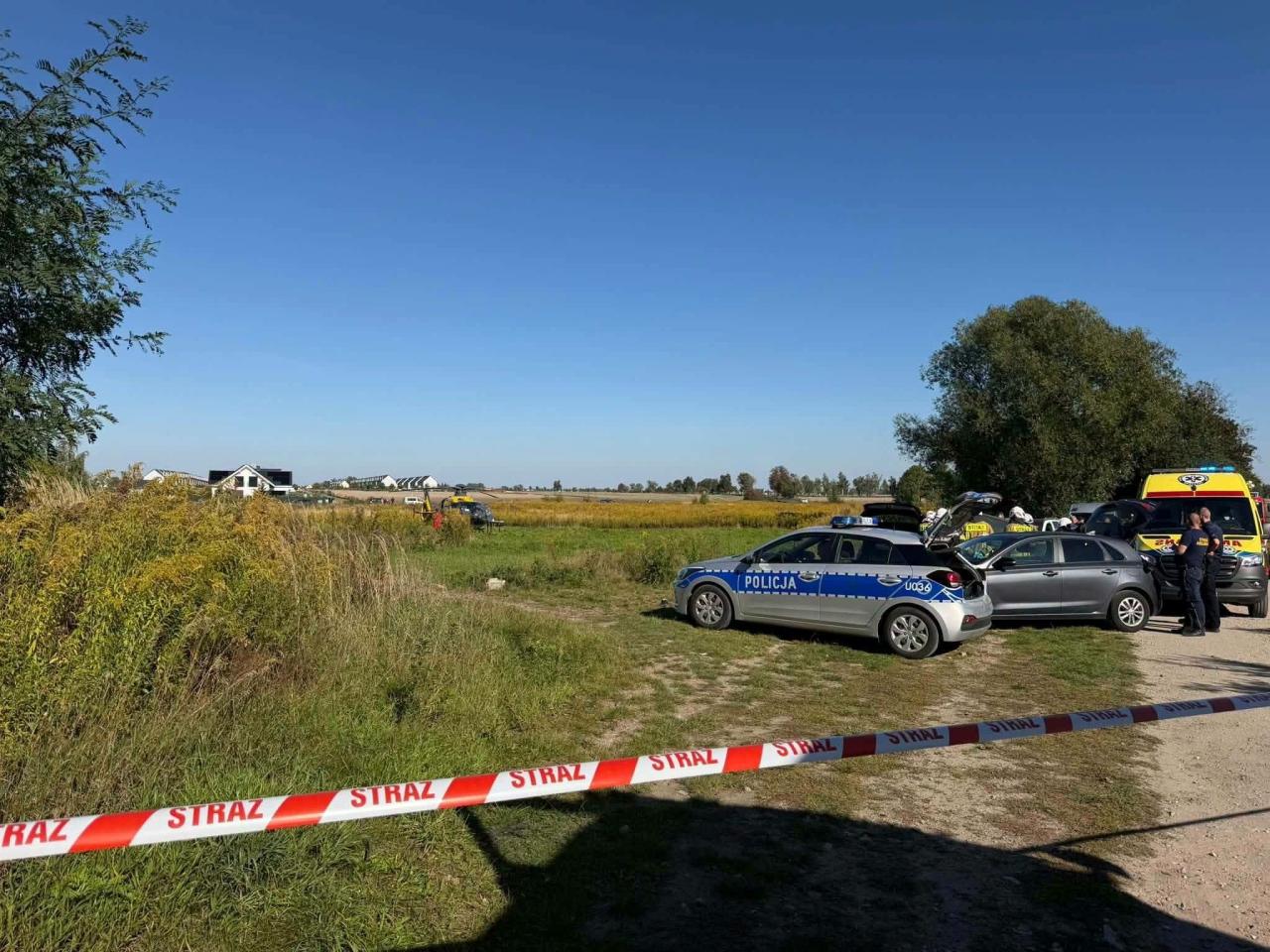 Potrącenie pod Poznaniem. Lądował LPR. Na miejscu pracują policjanci kryminalni. "To nie był zwykły wypadek" – zdjęcie artykułu z Lubon.net.pl