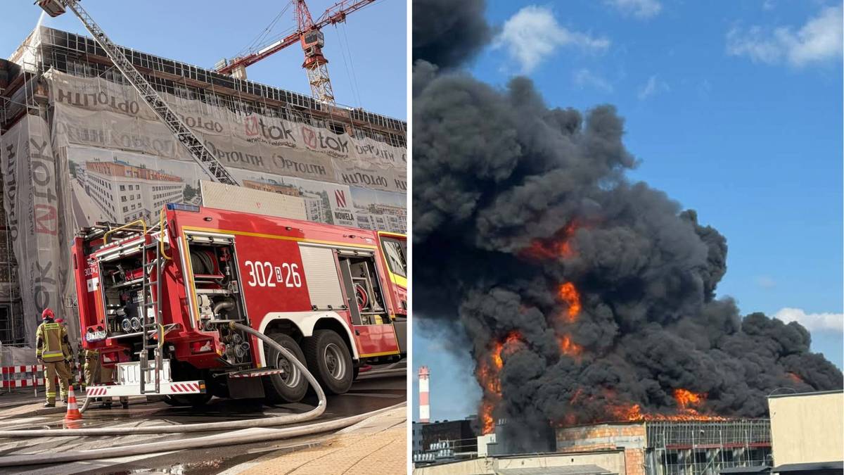 Kłęby dymu nad Białymstokiem. Trwa akcja gaśnicza w centrum miasta – zdjęcie artykułu z Lubon.net.pl