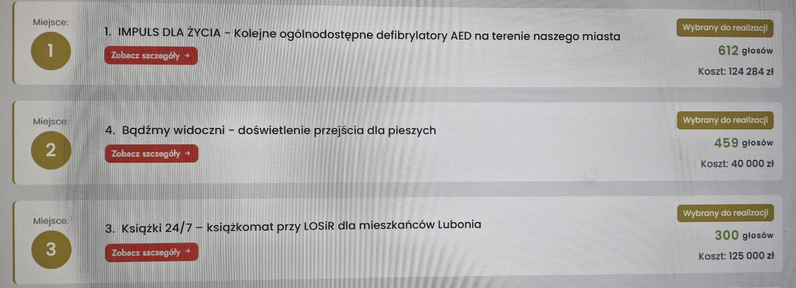 Luboński Budżet Obywatelski 2027. Mieszkańcy wybrali pięć projektów – zdjęcie artykułu z Lubon.net.pl