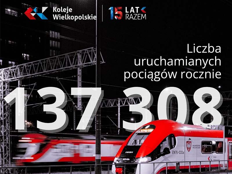 15 lat razem z Kolejami Wielkopolski – zdjęcie artykułu z Lubon.net.pl