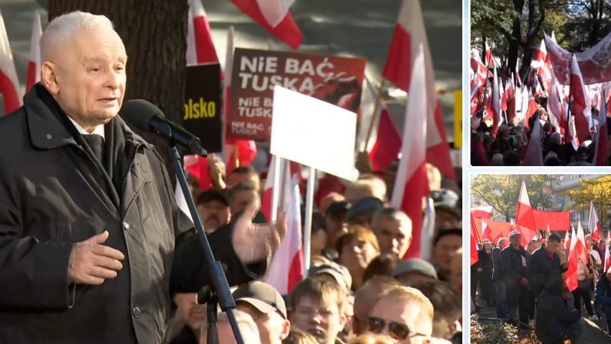 Protest przed Trybunałem Konstytucyjnym. Kaczyński: Przejdzie to do czarnej historii demokracji – zdjęcie artykułu z Lubon.net.pl