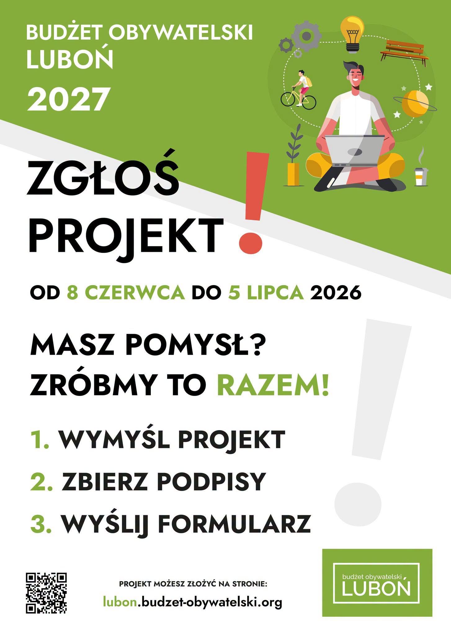 Trwa nabór projektów do Lubońskiego Budżetu Obywatelskiego 2027 – zdjęcie artykułu z Lubon.net.pl