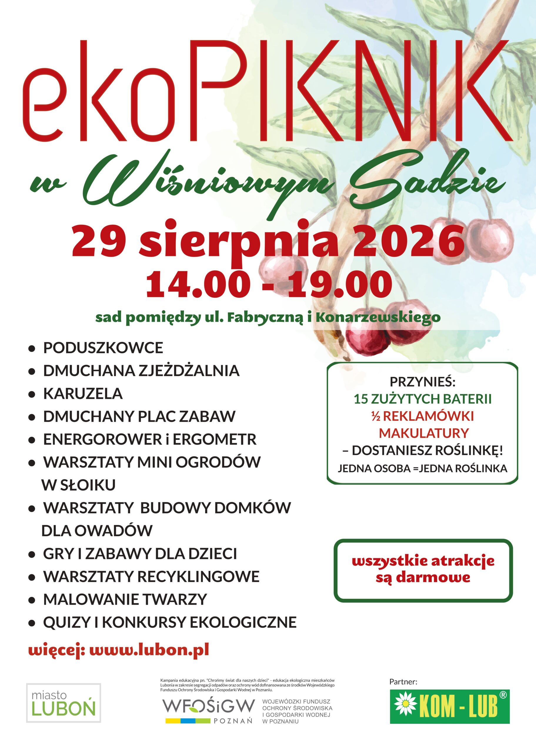 Eko Piknik w Wiśniowym Sadzie – zdjęcie artykułu z Lubon.net.pl