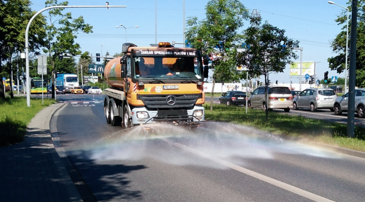 Poznań walczy z gorącem. Polewaczki wyjadą na ulice – zdjęcie artykułu z Lubon.net.pl
